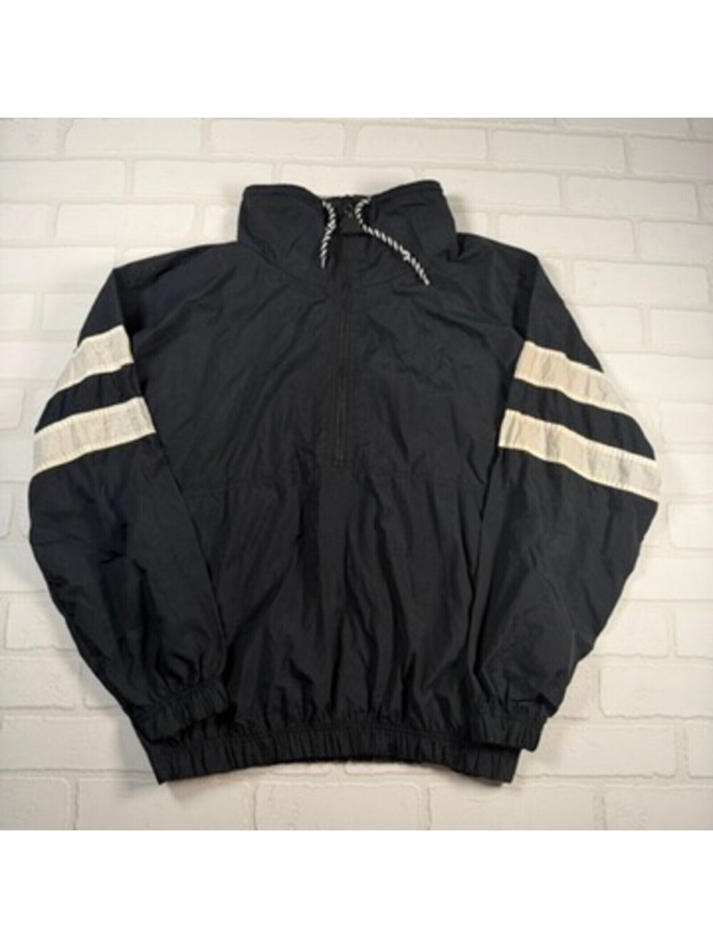 Vintage White Caps 1/4 Zip Windbreaker Jacket Made in Korea Mens Size Medium